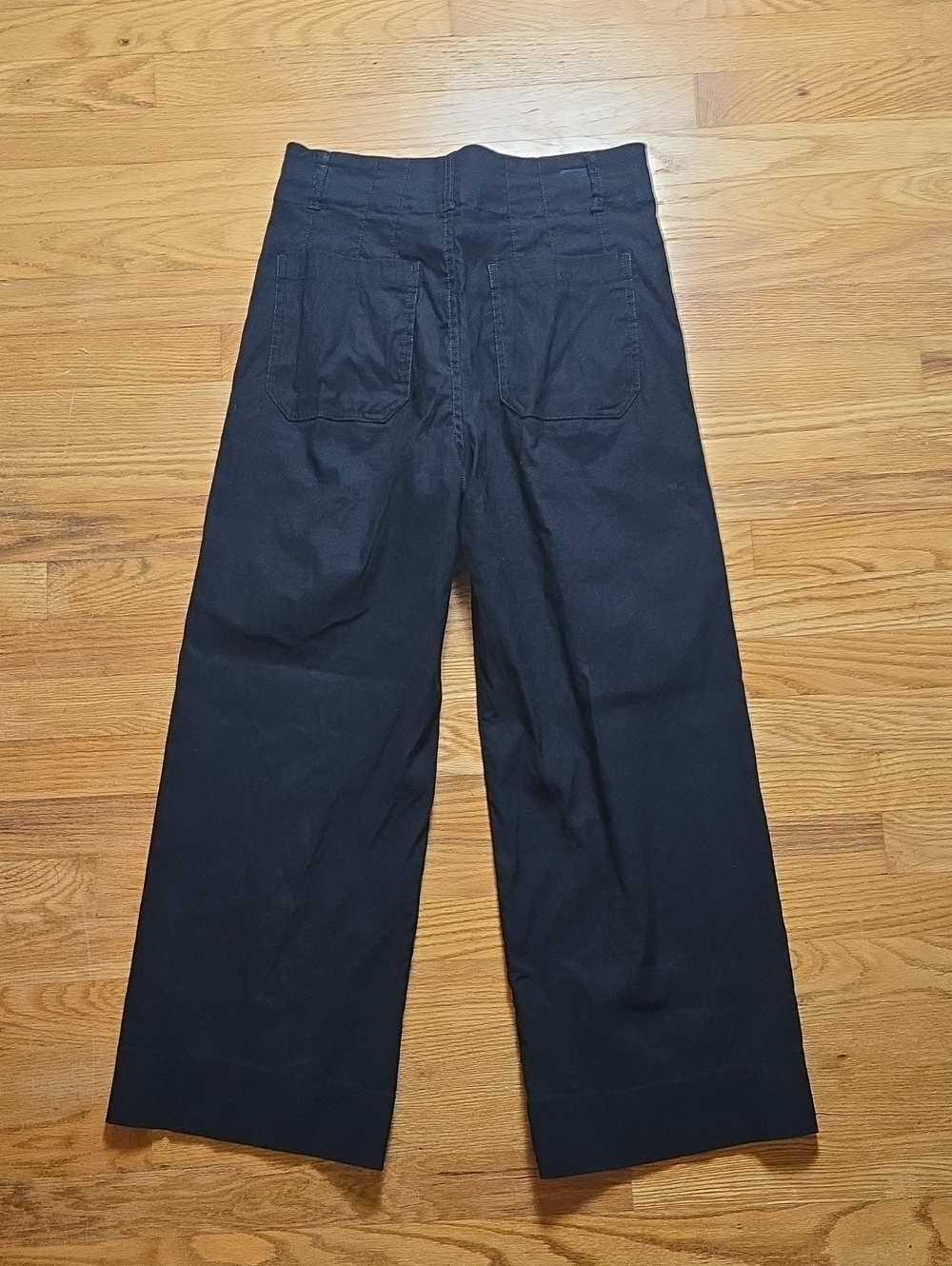 Anthropologie Maeve Colette black high-rise wide leg crop pants - Picture 5 of 8